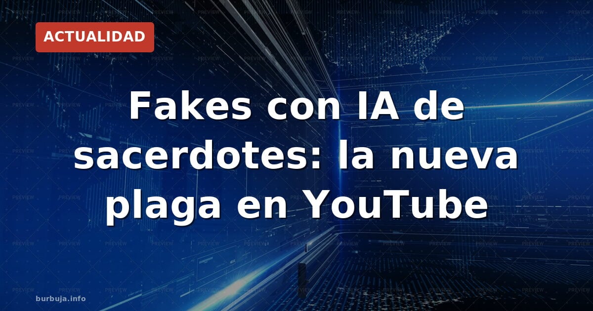 Fakes con IA de sacerdotes: la nueva plaga en YouTube