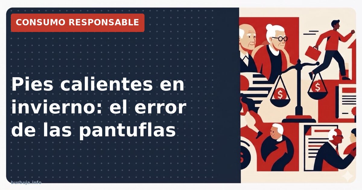 Pies calientes en invierno: el error de las pantuflas