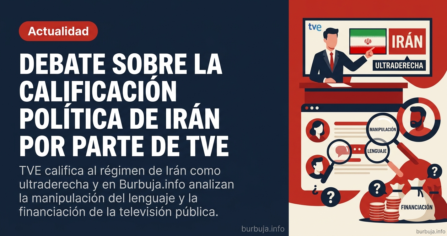 TVE califica al régimen de Irán como ultraderecha y en Burbuja.info analizan la manipulación del lenguaje y la financiación d