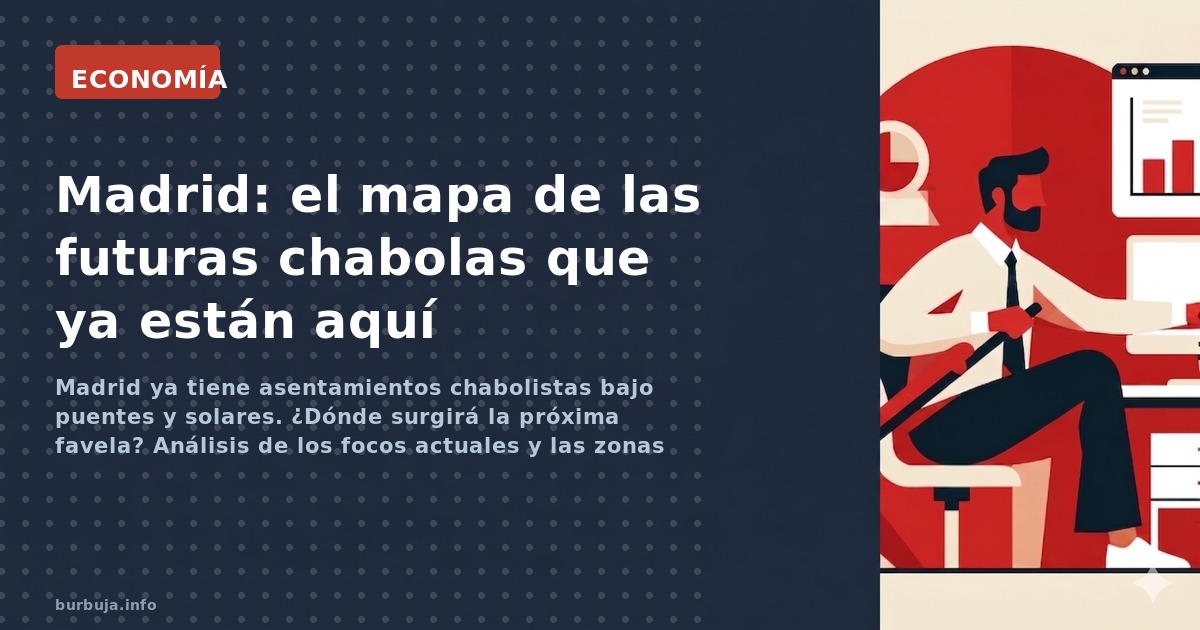 Madrid ya tiene asentamientos chabolistas bajo puentes y solares. ¿Dónde surgirá la próxima favela? Análisis de los focos act