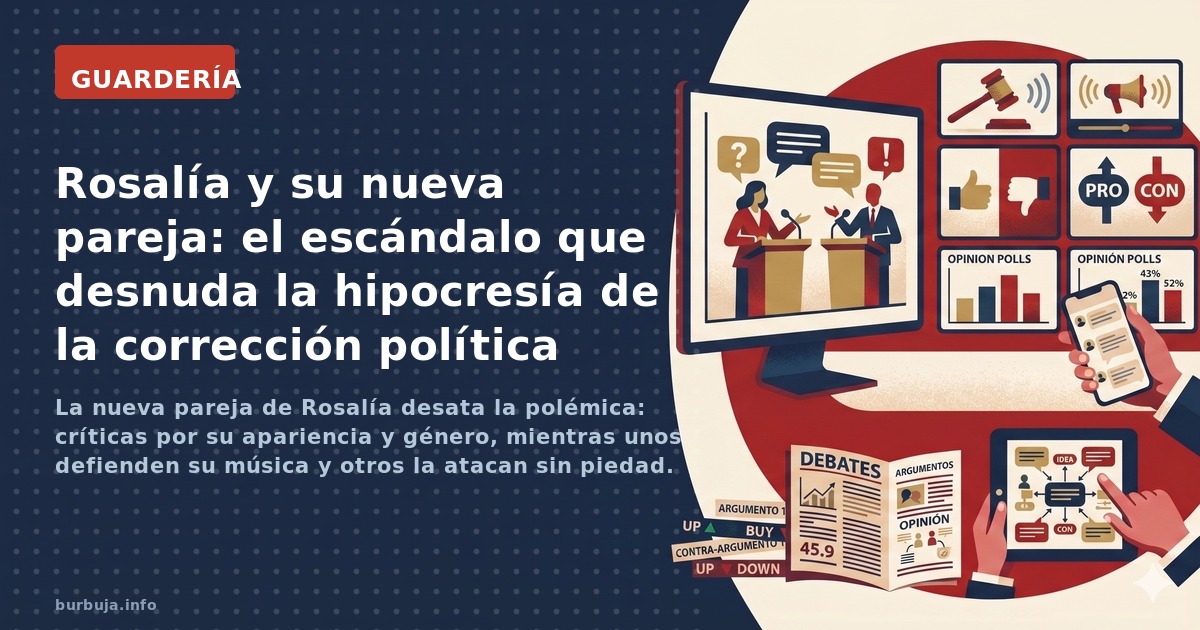 La nueva pareja de Rosalía desata la polémica: críticas por su apariencia y género, mientras unos defienden su música y otros