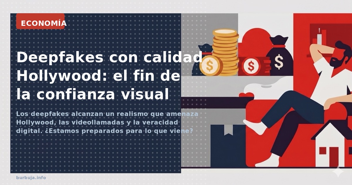 Los deepfakes alcanzan un realismo que amenaza Hollywood, las videollamadas y la veracidad digital. ¿Estamos preparados para 