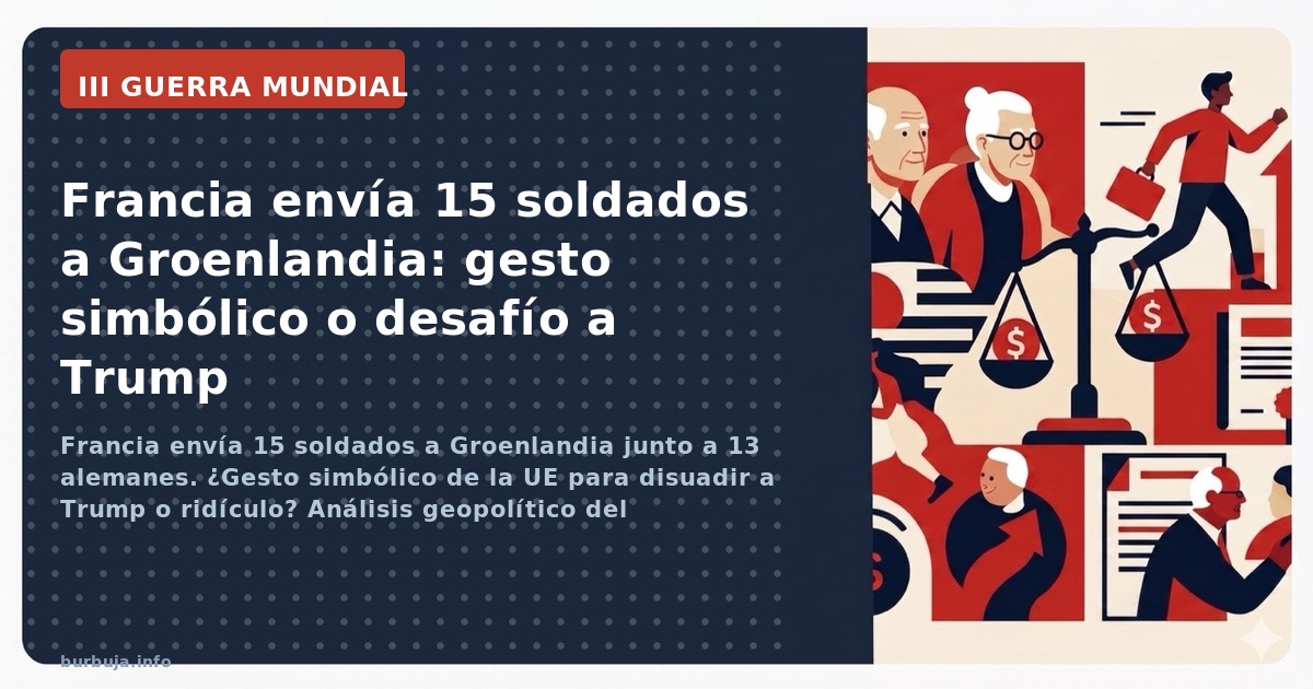 Francia envía 15 soldados a Groenlandia junto a 13 alemanes. ¿Gesto simbólico de la UE para disuadir a Trump o ridículo? Anál