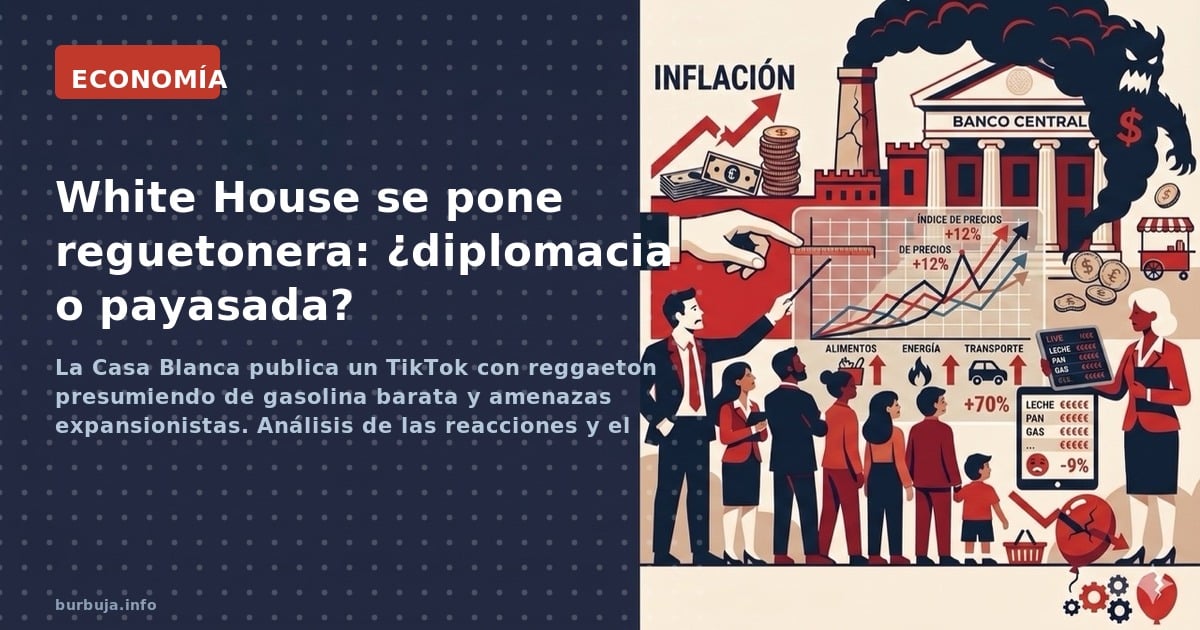 La Casa Blanca publica un TikTok con reggaeton presumiendo de gasolina barata y amenazas expansionistas. Análisis de las reac
