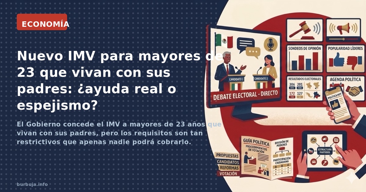 El Gobierno concede el IMV a mayores de 23 años que vivan con sus padres, pero los requisitos son tan restrictivos que apenas