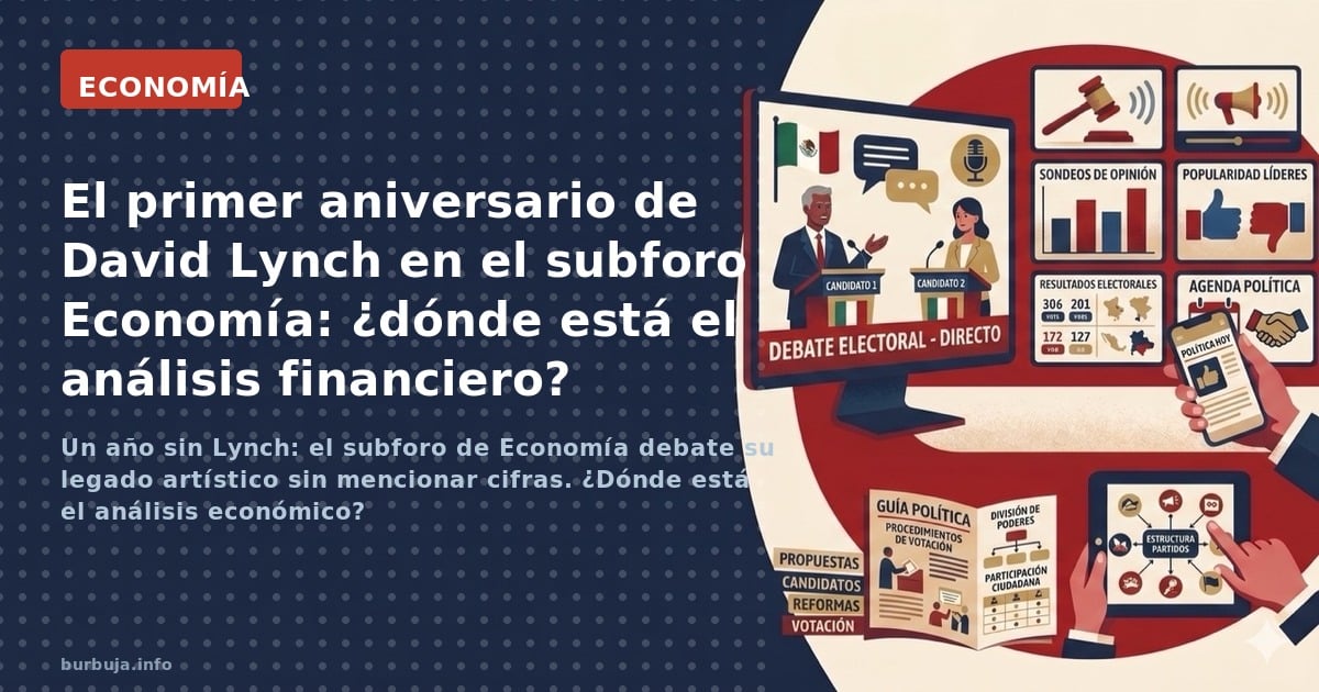 Un año sin Lynch: el subforo de Economía debate su legado artístico sin mencionar cifras. ¿Dónde está el análisis económico?