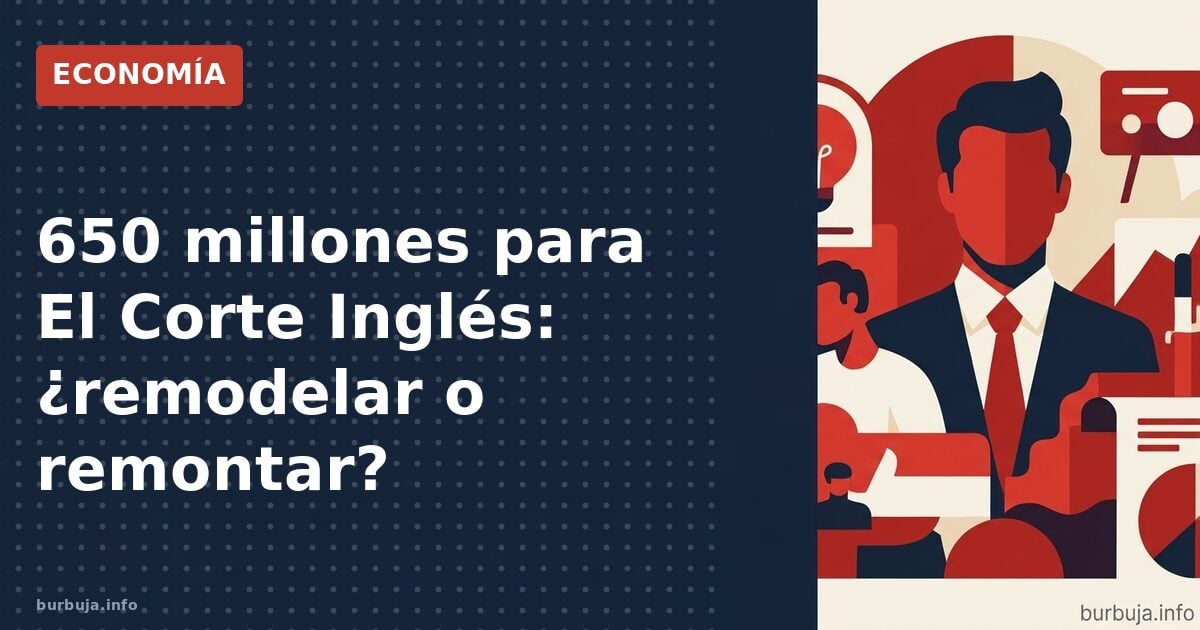 650 millones para El Corte Inglés: ¿remodelar o remontar?