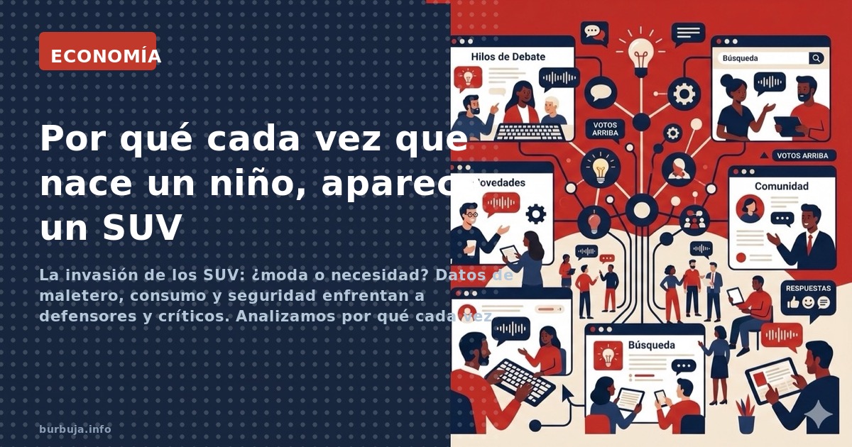 La invasión de los SUV: ¿moda o necesidad? Datos de maletero, consumo y seguridad enfrentan a defensores y críticos. Analizam