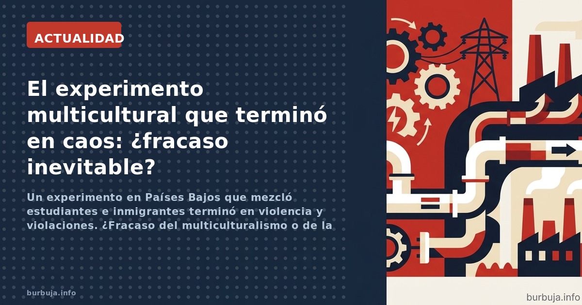 Un experimento en Países Bajos que mezcló estudiantes e inmigrantes terminó en violencia y violaciones. ¿Fracaso del multicul