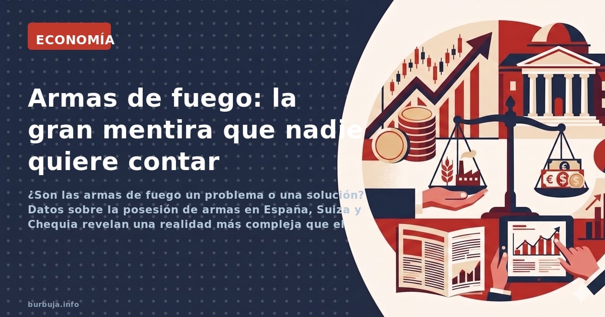 ¿Son las armas de fuego un problema o una solución? Datos sobre la posesión de armas en España, Suiza y Chequia revelan una r
