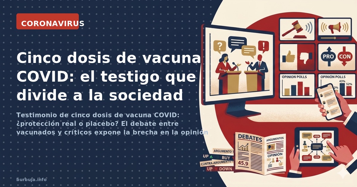 Testimonio de cinco dosis de vacuna COVID: ¿protección real o placebo? El debate entre vacunados y críticos expone la brecha 
