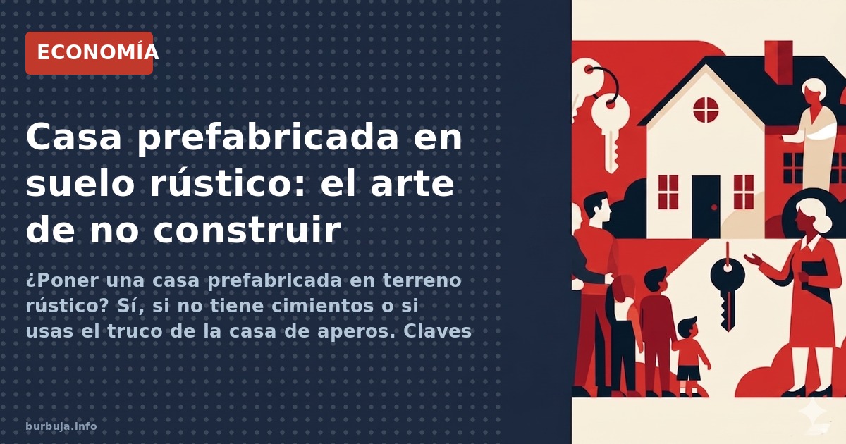¿Es legal instalar una casa prefabricada en terreno no urbanizable? La clave está en la temporalidad y la cimentación. Descub