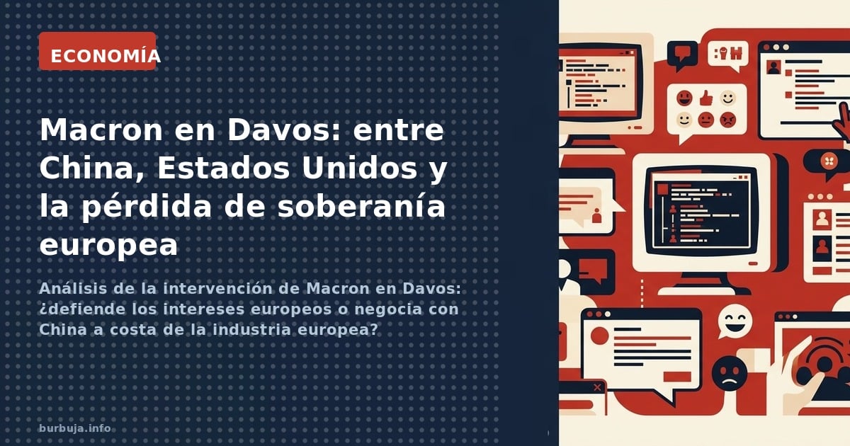 Madre mía Macron en el Foro de Davos
