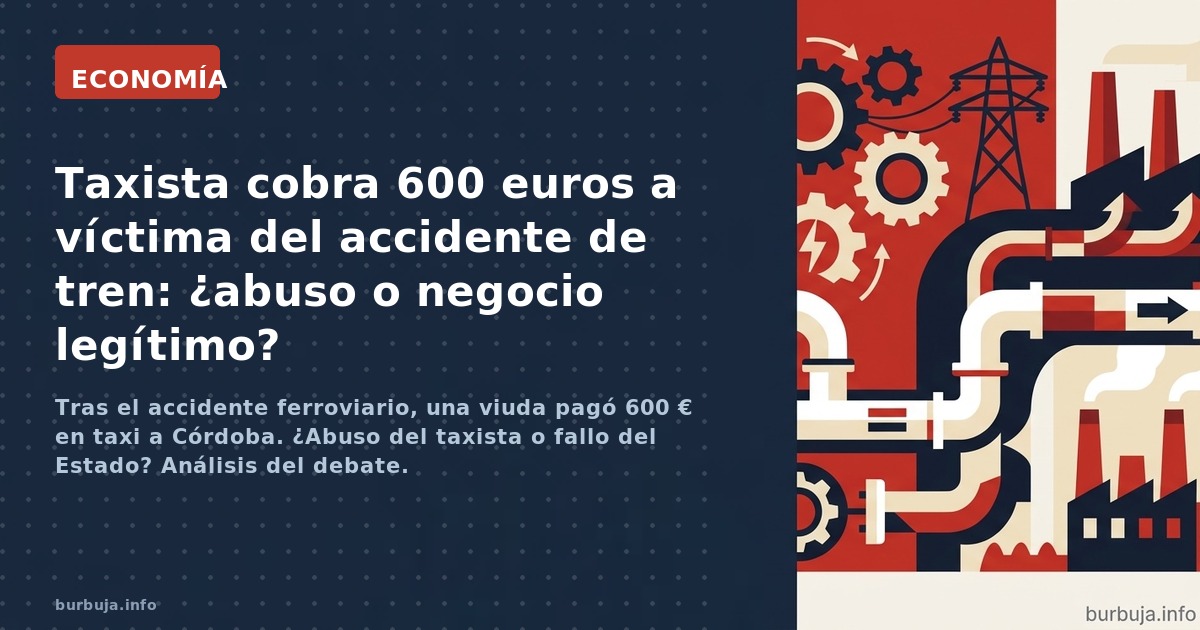 Tras el accidente ferroviario, una viuda pagó 600 € en taxi a Córdoba. ¿Abuso del taxista o fallo del Estado? Análisis del de