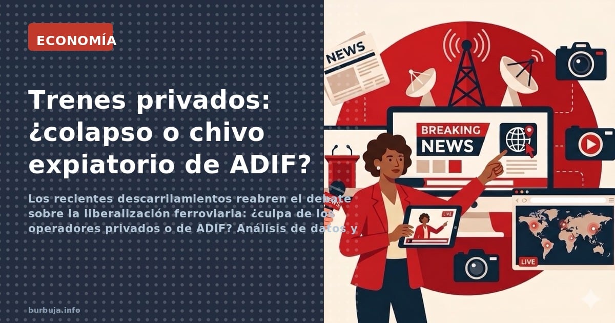 Los recientes descarrilamientos reabren el debate sobre la liberalización ferroviaria: ¿culpa de los operadores privados o de