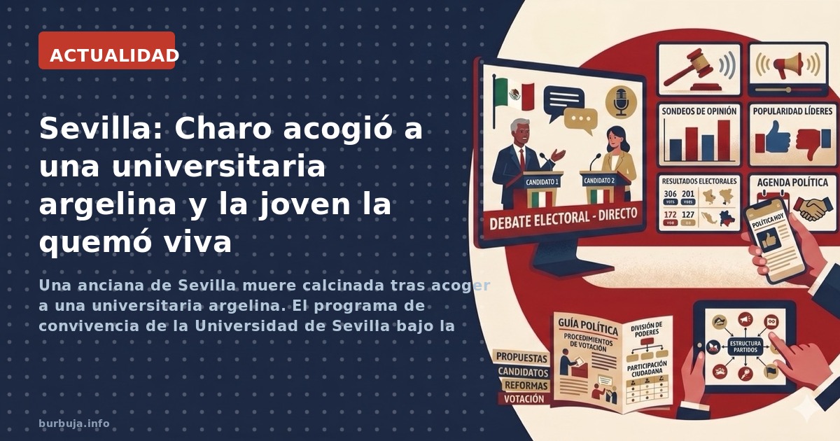 Una anciana de Sevilla muere calcinada tras acoger a una universitaria argelina. El programa de convivencia de la Universidad