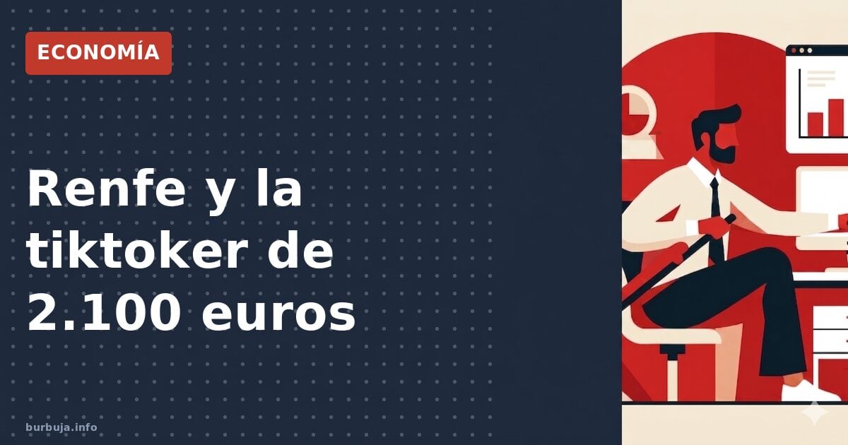 Renfe y la tiktoker de 2.100 euros