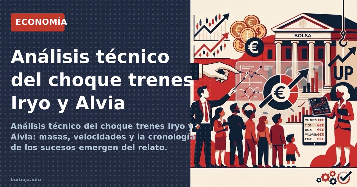 Análisis técnico del choque trenes Iryo y Alvia: masas, velocidades y la cronología de los sucesos emergen del relato.