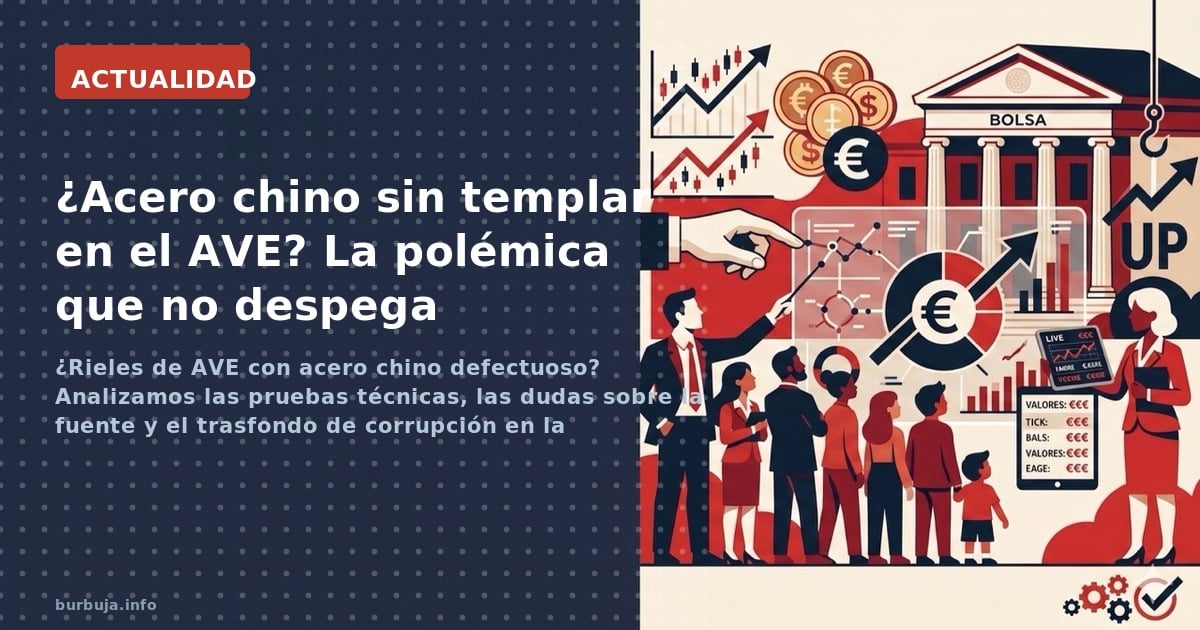 ¿Rieles de AVE con acero chino defectuoso? Analizamos las pruebas técnicas, las dudas sobre la fuente y el trasfondo de corru