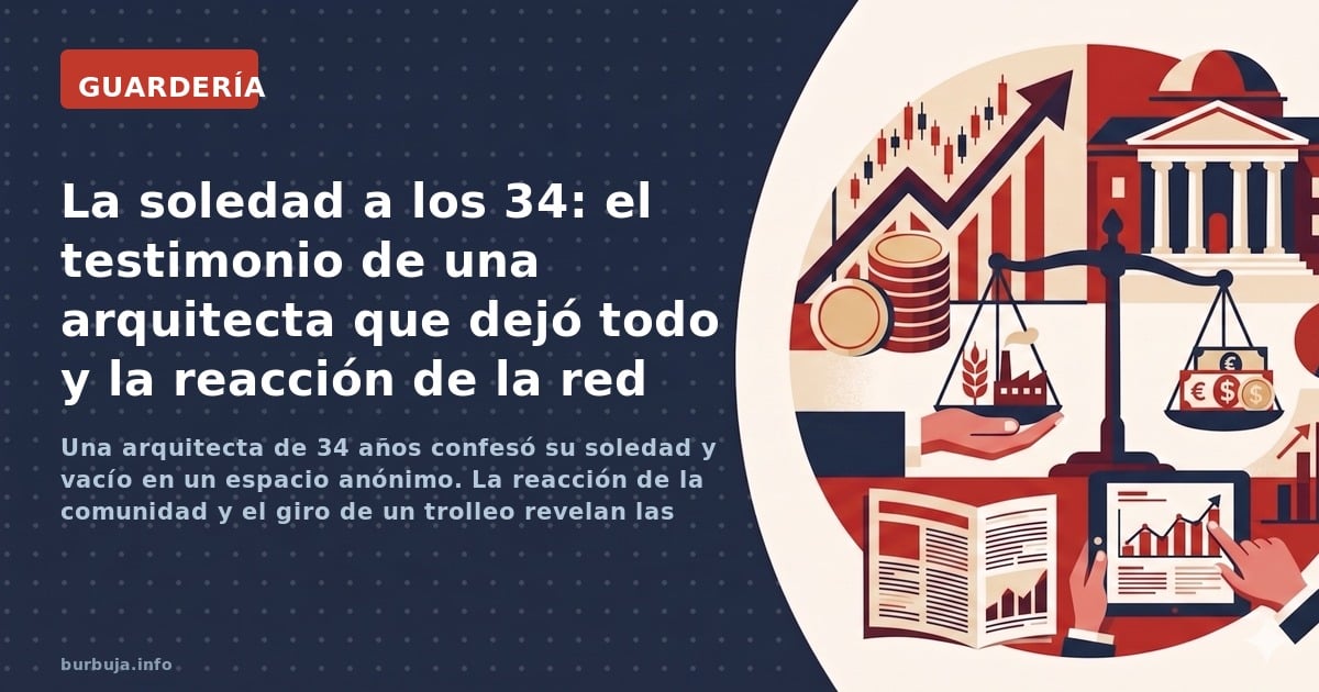 Una arquitecta de 34 años confesó su soledad y vacío en un espacio anónimo. La reacción de la comunidad y el giro de un troll