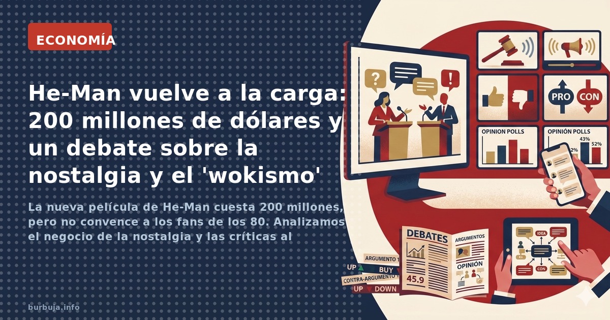 La nueva película de He-Man cuesta 200 millones, pero no convence a los fans de los 80. Analizamos el negocio de la nostalgia