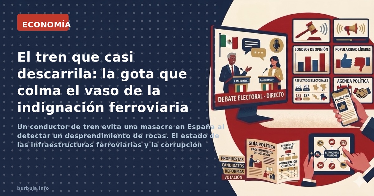 Un conductor de tren evita una masacre en España al detectar un desprendimiento de rocas. El estado de las infraestructuras f