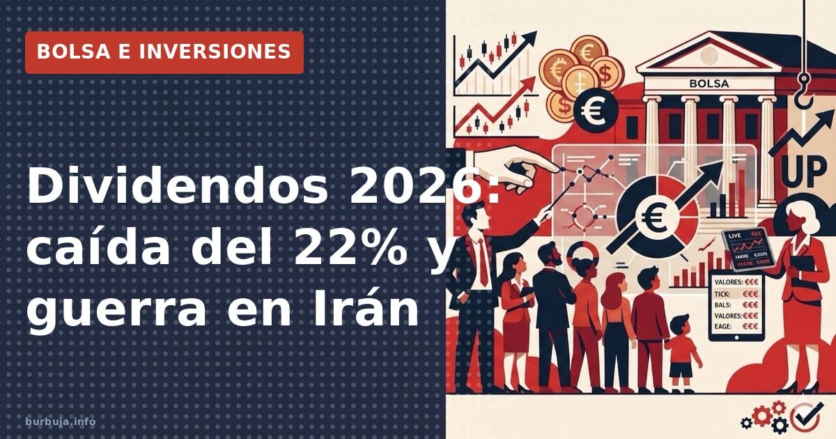 Gráfico de cotización bursátil en terminal financiera con velas japonesas y fondo oscuro, reflejando la caída de acciones de 