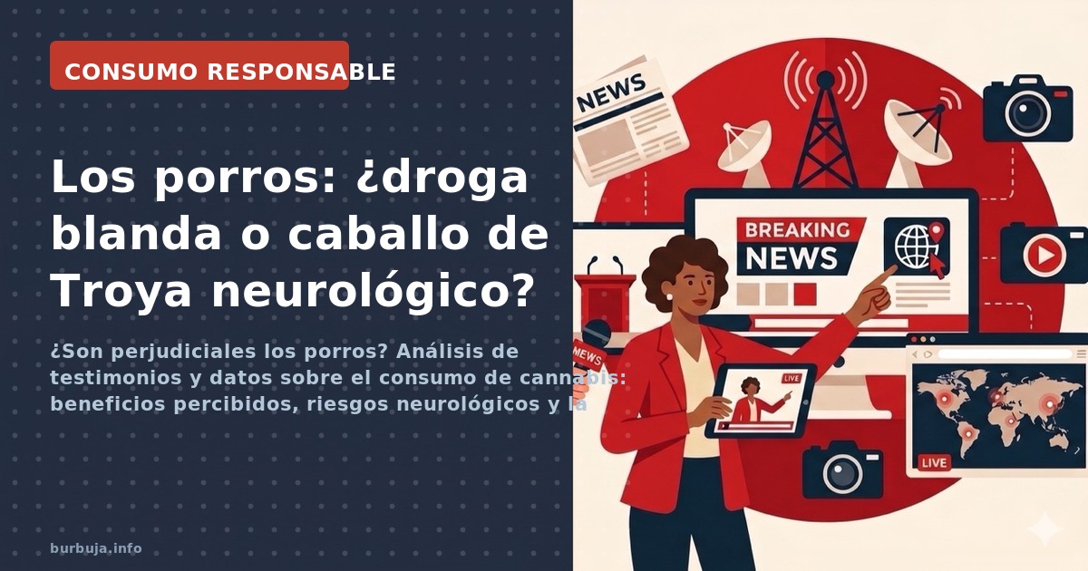 ¿Son perjudiciales los porros? Análisis de testimonios y datos sobre el consumo de cannabis: beneficios percibidos, riesgos n