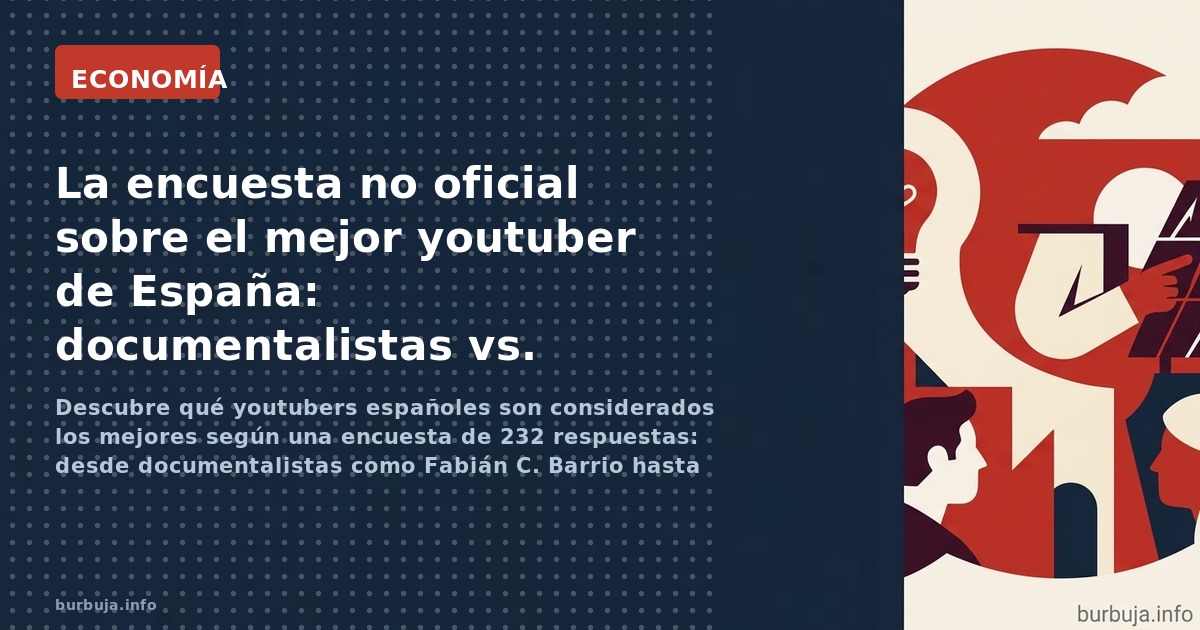 Descubre qué youtubers españoles son considerados los mejores según una encuesta de 232 respuestas: desde documentalistas com