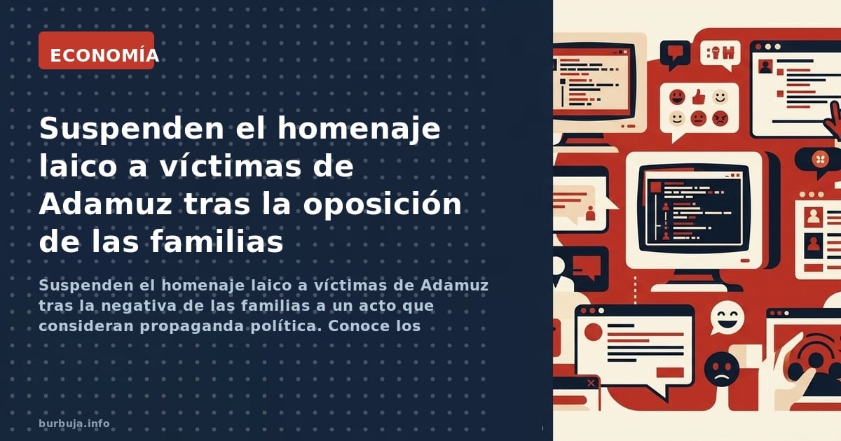 Suspenden el homenaje laico a víctimas de Adamuz tras la negativa de las familias a un acto que consideran propaganda polític