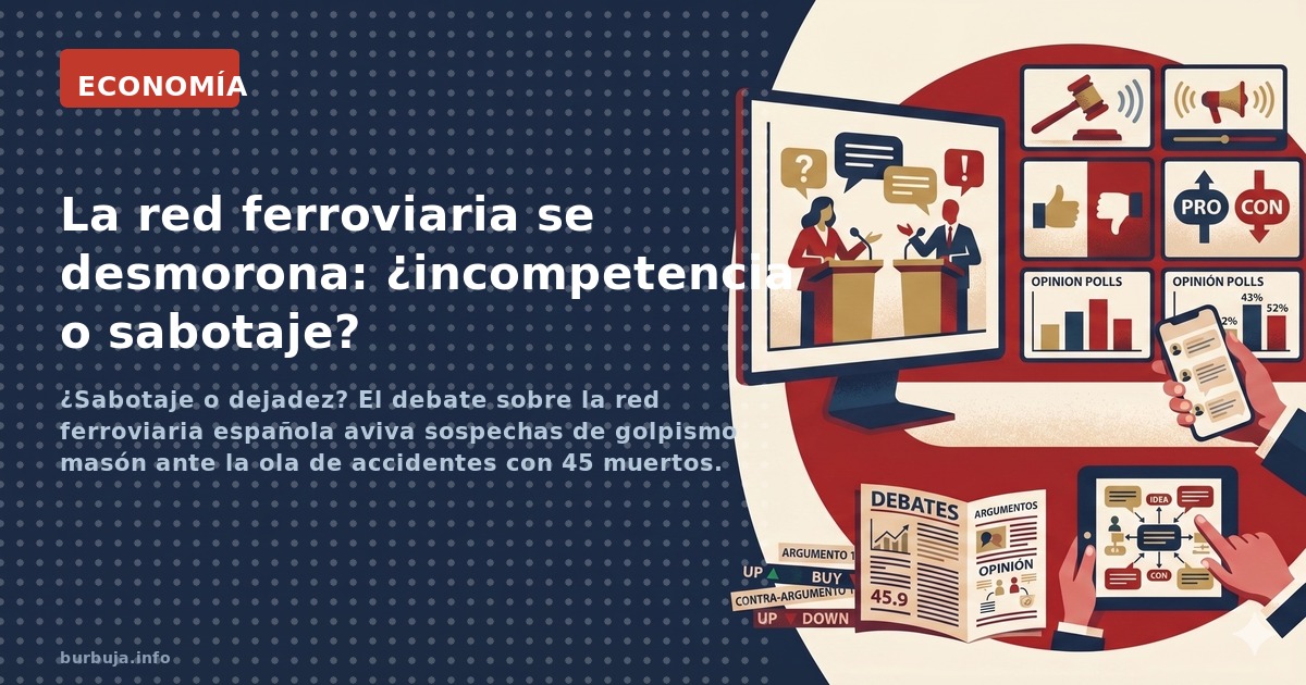 ¿Sabotaje o dejadez? El debate sobre la red ferroviaria española aviva sospechas de golpismo masón ante la ola de accidentes 
