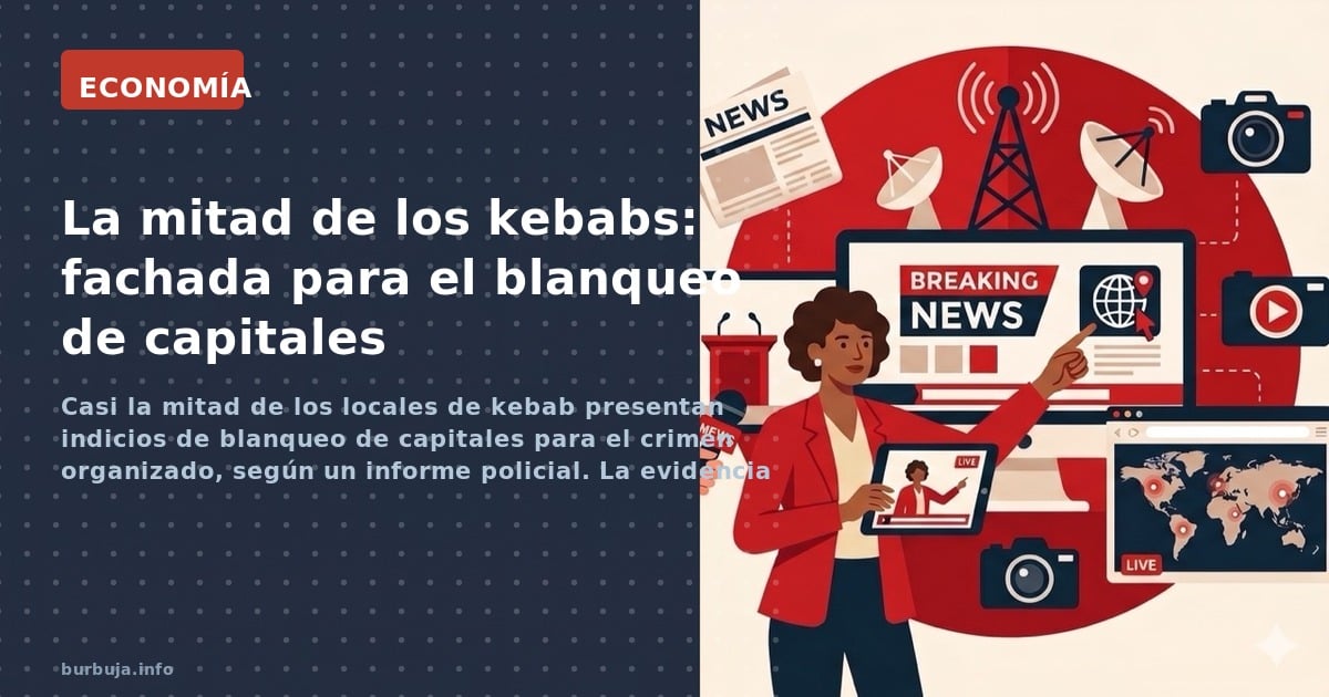 Casi la mitad de los locales de kebab presentan indicios de blanqueo de capitales para el crimen organizado, según un informe