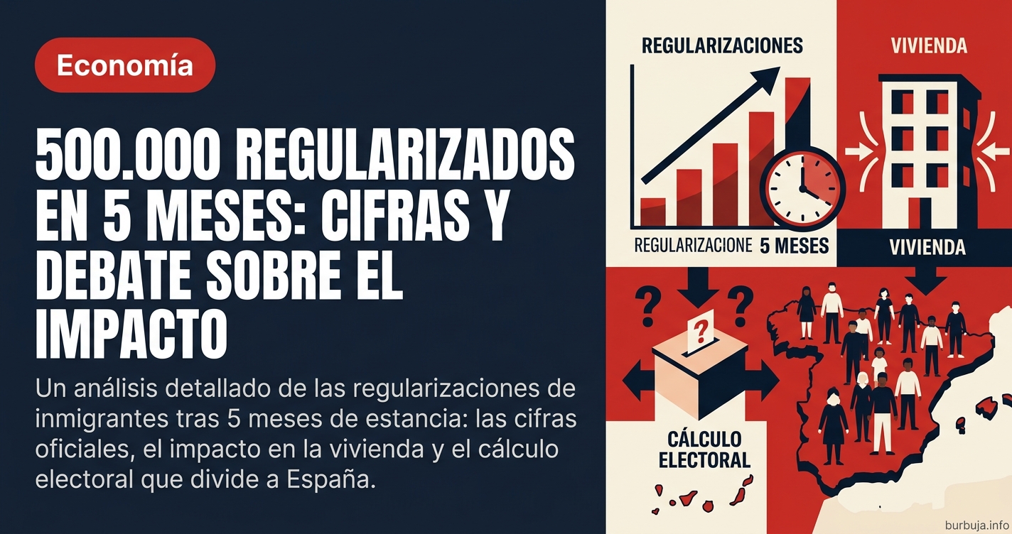 500.000 inmigrantes regularizados con solo 5 meses de estancia: las cifras, el impacto en vivienda y el cálculo electoral que