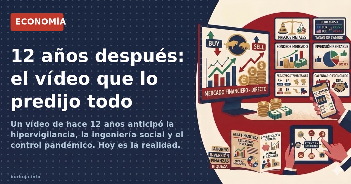Un vídeo de hace 12 años anticipó vigilancia masiva, ingeniería social y deuda perpetua. ¿Profecía o plan? El debate sobre el