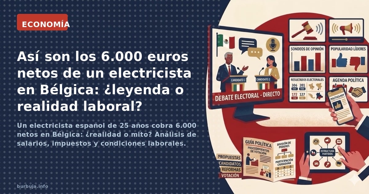 Un electricista español de 25 años cobra 6.000 netos en Bélgica: ¿realidad o mito? Análisis de salarios, impuestos y condicio