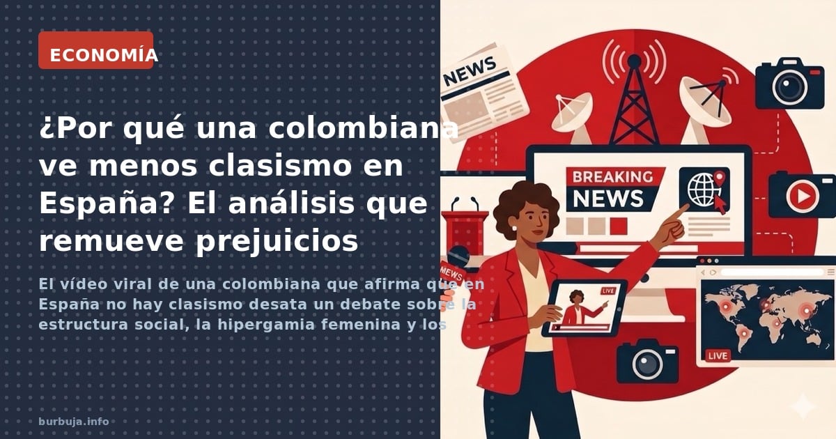 El vídeo viral de una colombiana que afirma que en España no hay clasismo desata un debate sobre la estructura social, la hip