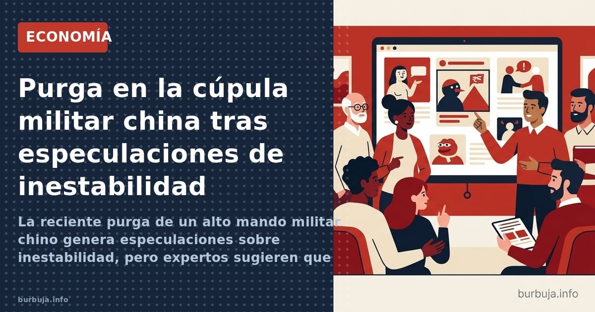 La reciente purga de un alto mando militar chino genera especulaciones sobre inestabilidad, pero expertos sugieren que es una
