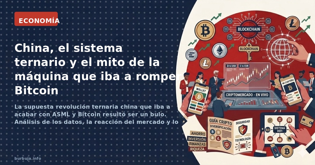 La supuesta revolución ternaria china que iba a acabar con ASML y Bitcoin resultó ser un bulo. Análisis de los datos, la reac