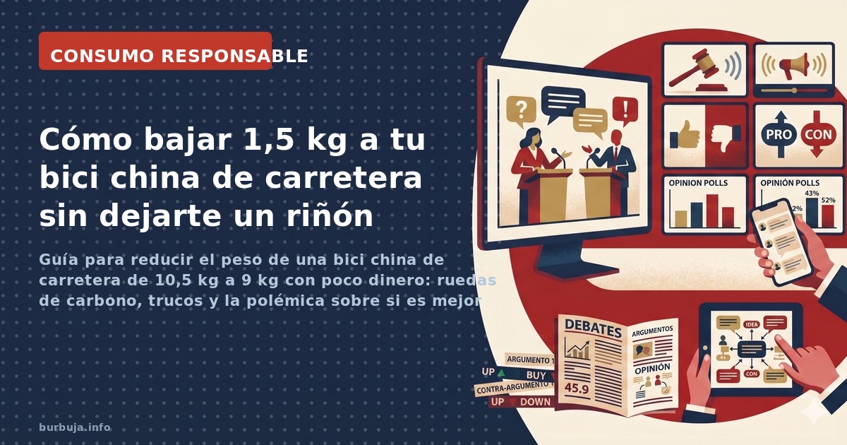 Guía para reducir el peso de una bici china de carretera de 10,5 kg a 9 kg con poco dinero: ruedas de carbono, trucos y la po