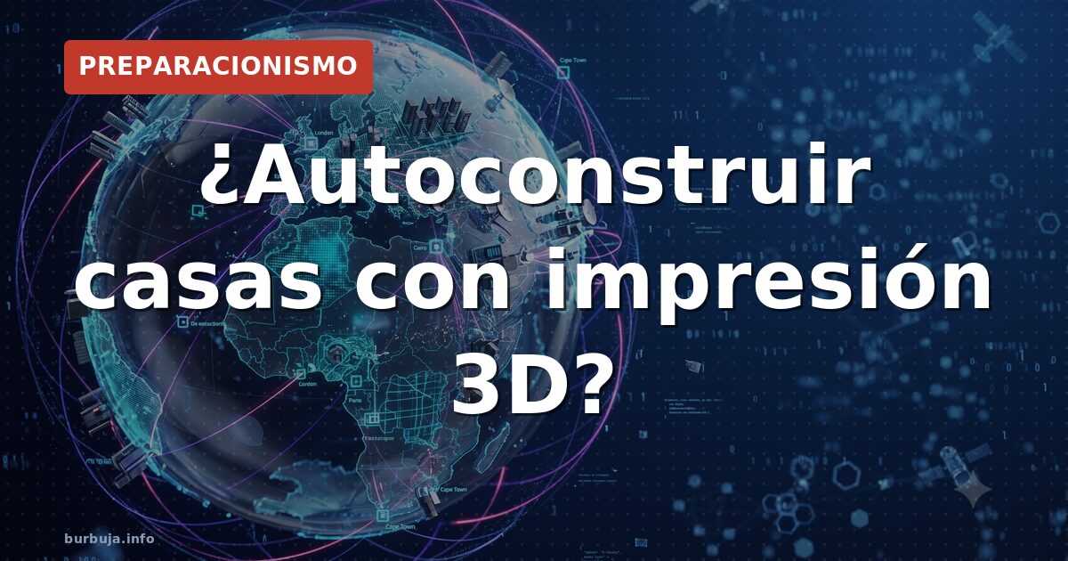 ¿Autoconstruir casas con impresión 3D?