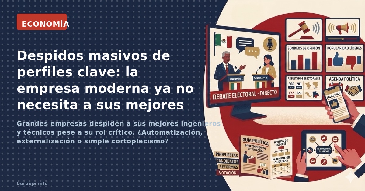 Grandes empresas despiden a sus mejores ingenieros y técnicos pese a su rol crítico. ¿Automatización, externalización o simpl