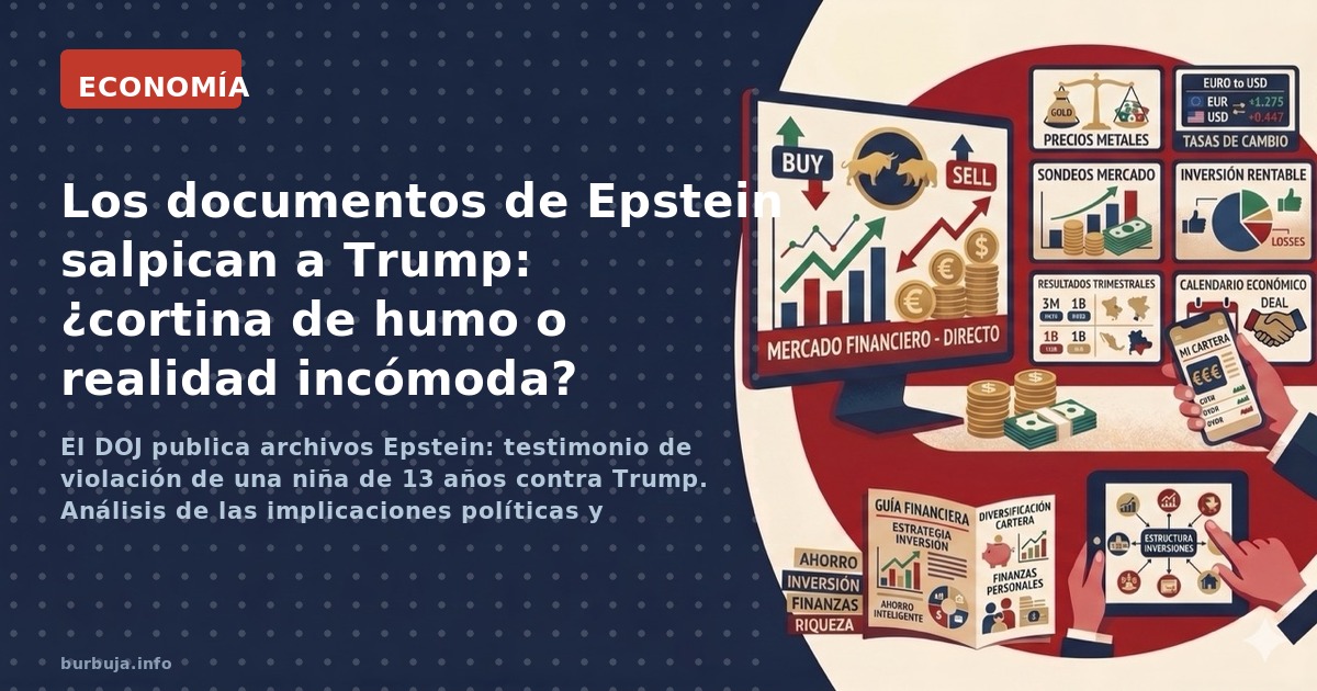 El DOJ publica archivos Epstein: testimonio de violación de una niña de 13 años contra Trump. Análisis de las implicaciones p