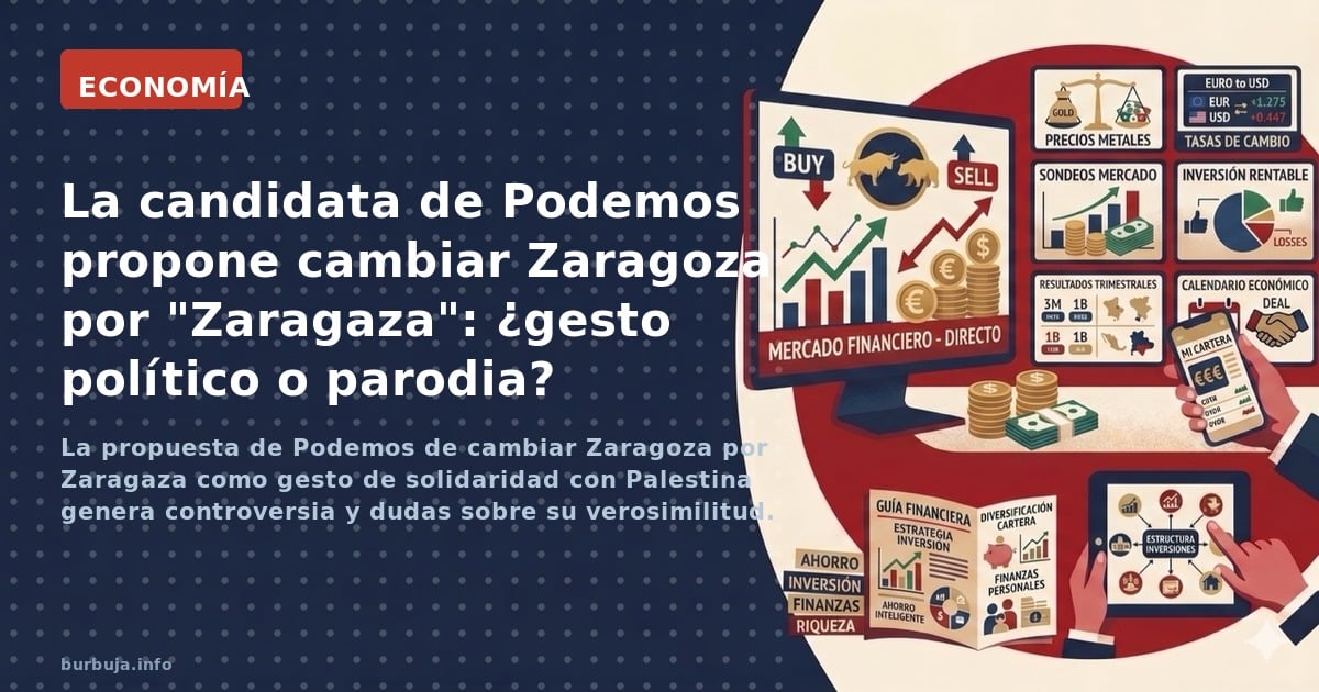 La propuesta de Podemos de cambiar Zaragoza por Zaragaza como gesto de solidaridad con Palestina genera controversia y dudas 