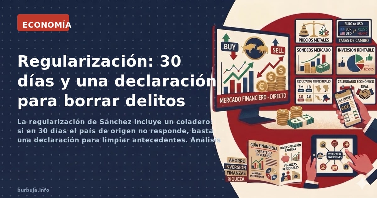 La regularización de Sánchez incluye un coladero: si en 30 días el país de origen no responde, basta una declaración para lim
