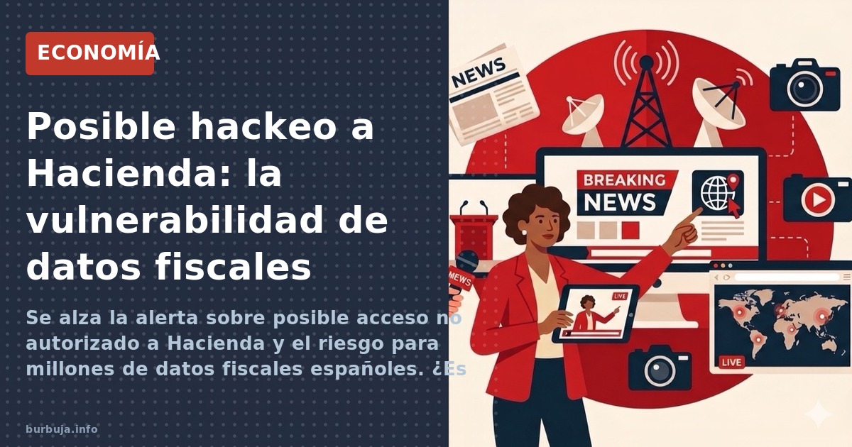 Se alza la alerta sobre posible acceso no autorizado a Hacienda y el riesgo para millones de datos fiscales españoles. ¿Es un