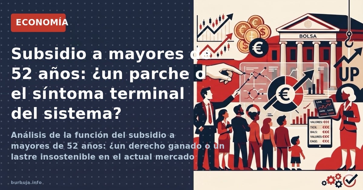 Análisis de la función del subsidio a mayores de 52 años: ¿un derecho ganado o un lastre insostenible en el actual mercado la