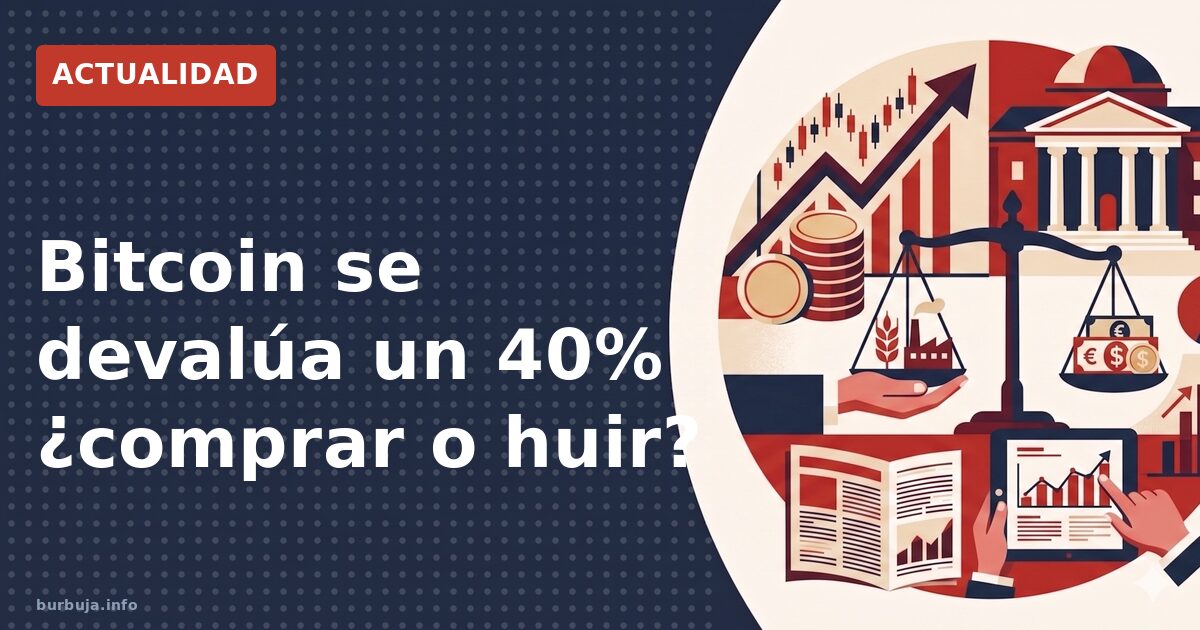 Bitcoin pierde 40%: ¿compra o pánico?