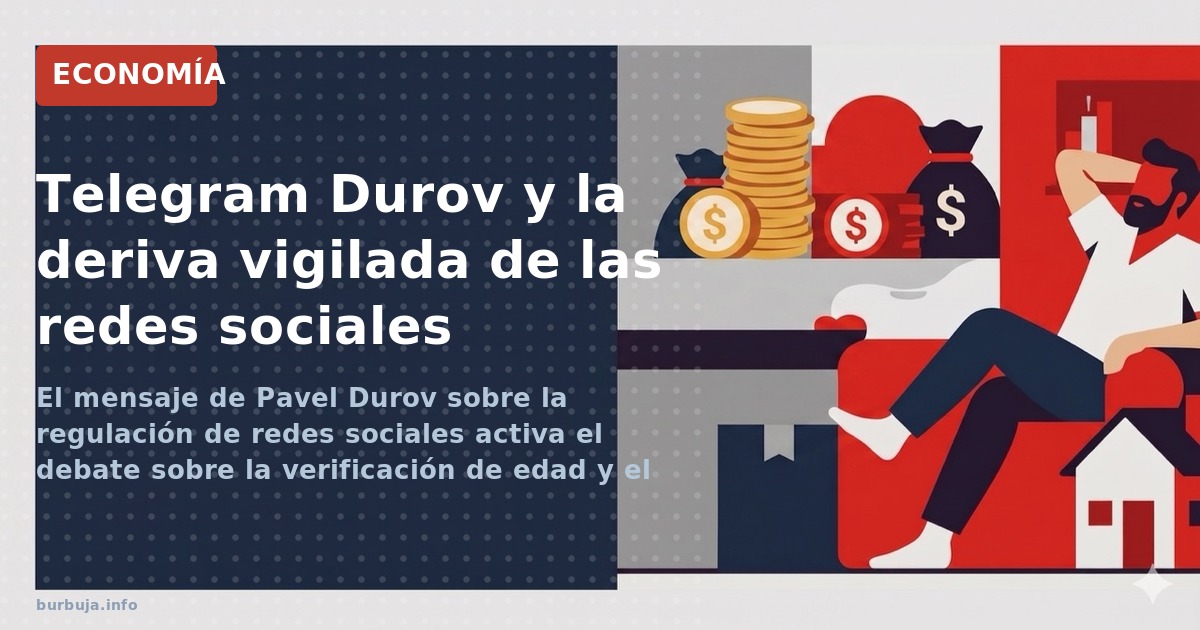 El mensaje de Pavel Durov sobre la regulación de redes sociales activa el debate sobre la verificación de edad y el riesgo de