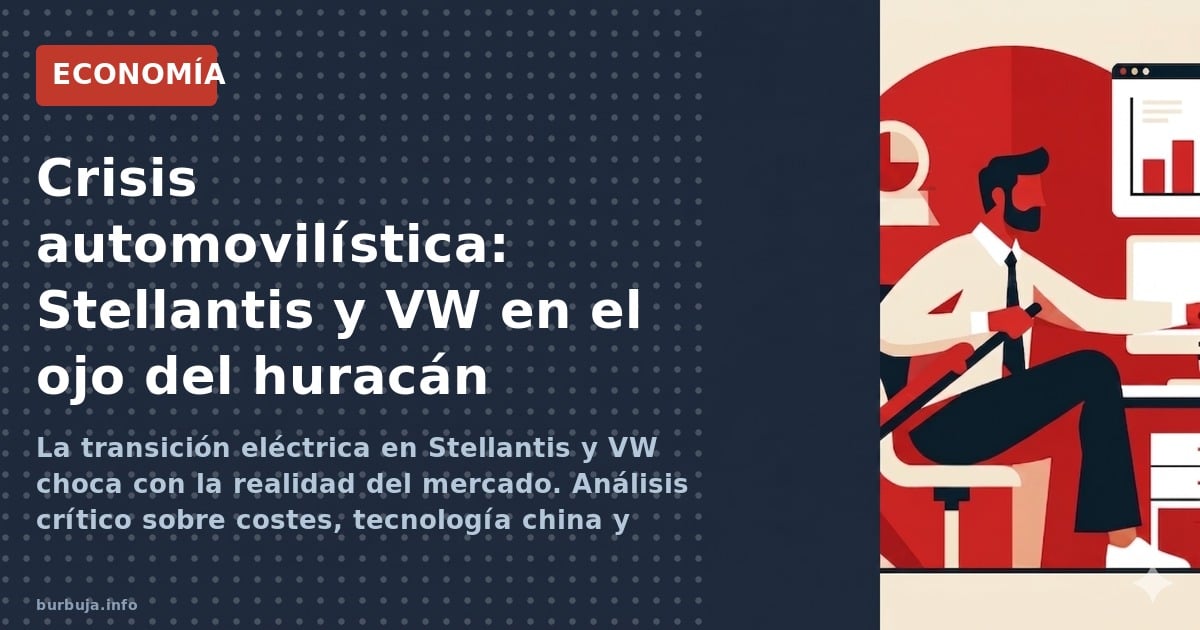 Crisis automovilística: Stellantis y VW en el ojo del huracán eléctrico