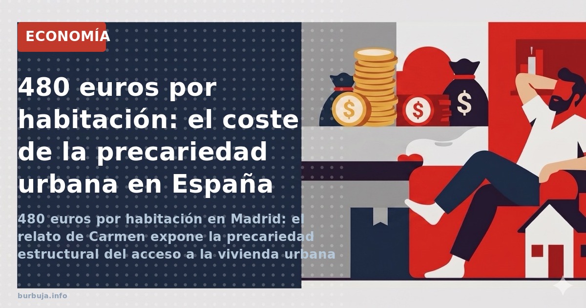 480 euros por habitación en Madrid: el relato de Carmen expone la precariedad estructural del acceso a la vivienda urbana en 